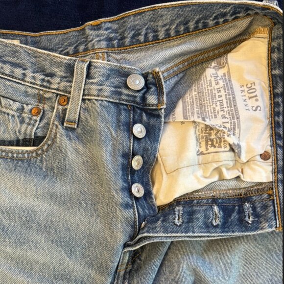 Levis 501 Skinny Jeans - Picture 8 of 8